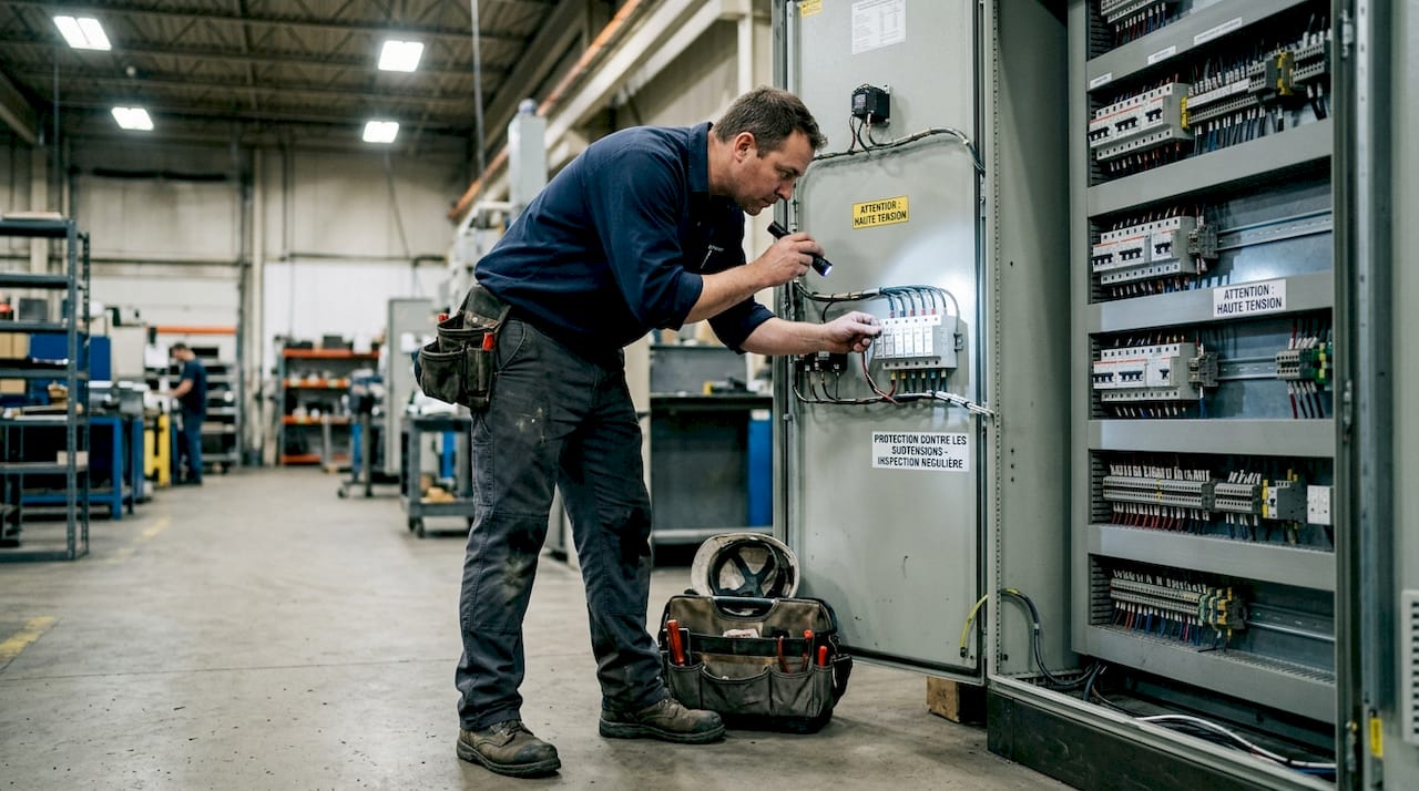 Contrôle des installations de protection contre la foudre réalisé par un ingénieur