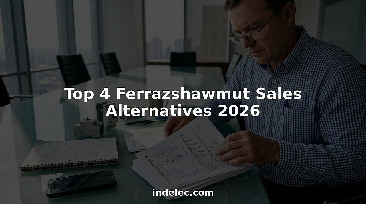 Engineer reviews electrical protection options in office