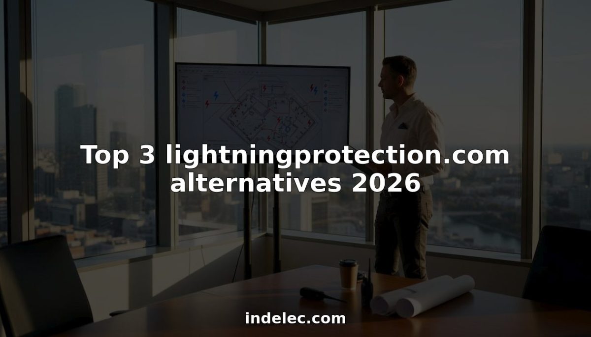 Facility manager checks lightning protection dashboard