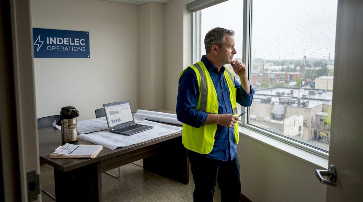 Facilities manager reviews lightning risk plans