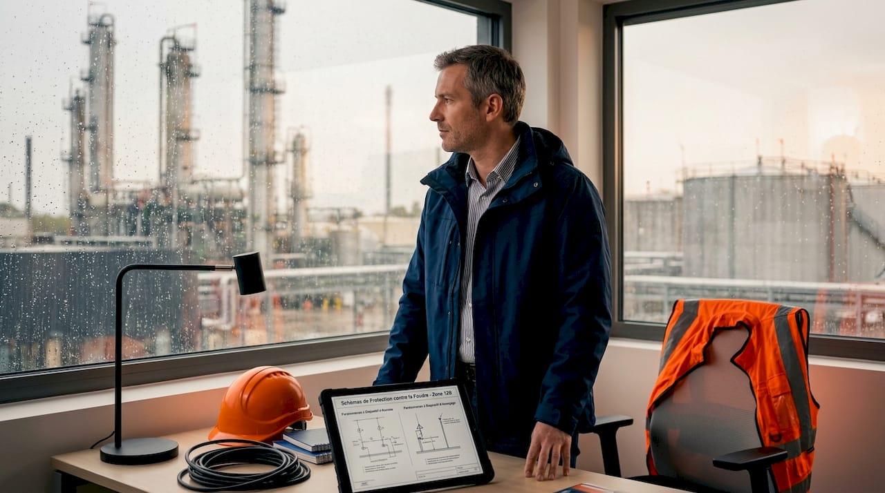 Ingénieur spécialisé en protection contre la foudre sur sites industriels