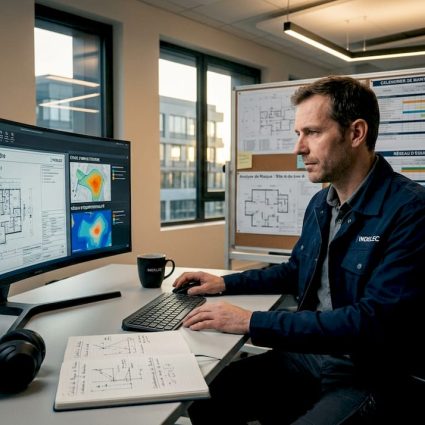 Un ingénieur passe en revue les schémas de protection contre la foudre pour s’assurer de leur conformité et de leur efficacité.