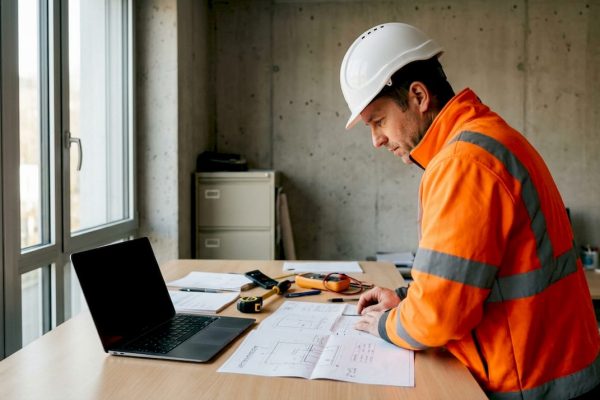 Un ingénieur supervise les dispositifs de sécurité depuis la salle de contrôle.