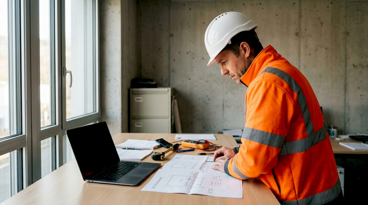 Un ingénieur supervise les dispositifs de sécurité depuis la salle de contrôle.