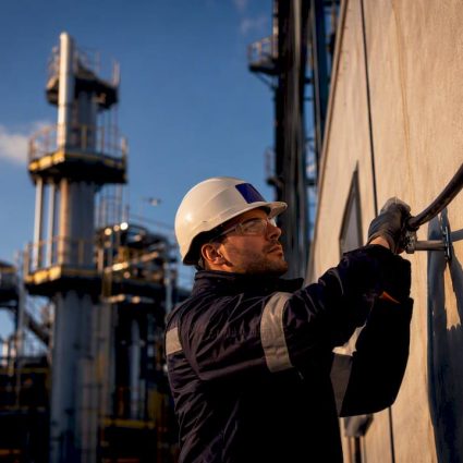 Insulated conductor routed outside industrial zone