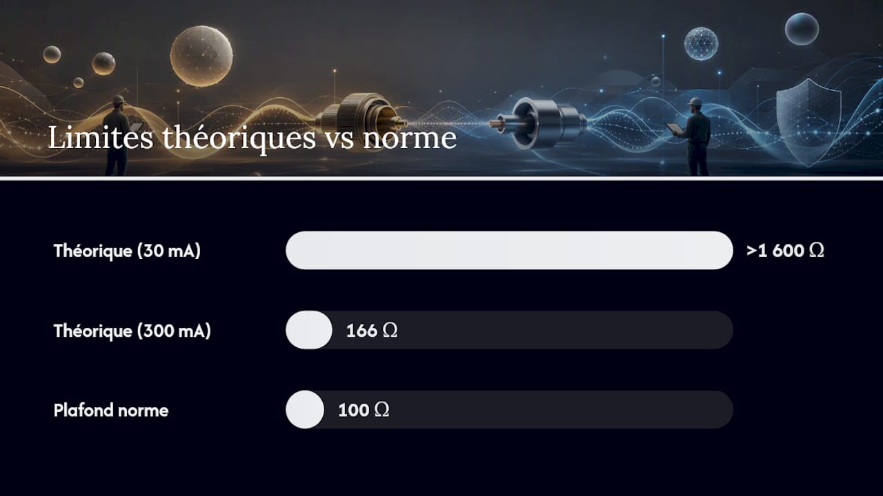 Comparaison des seuils de résistance à la terre