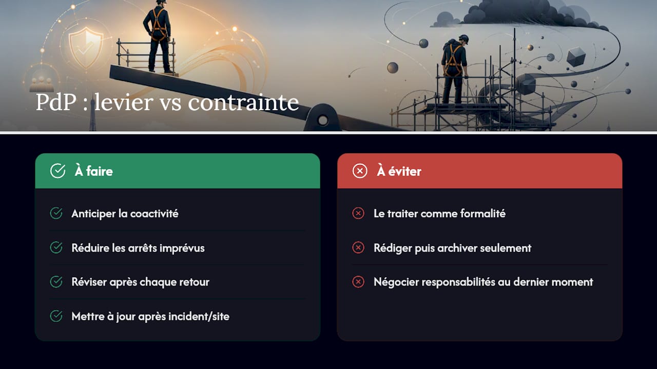 Le PdP mérite-t-il d'être vu comme un levier, pas une contrainte ? — overview diagram