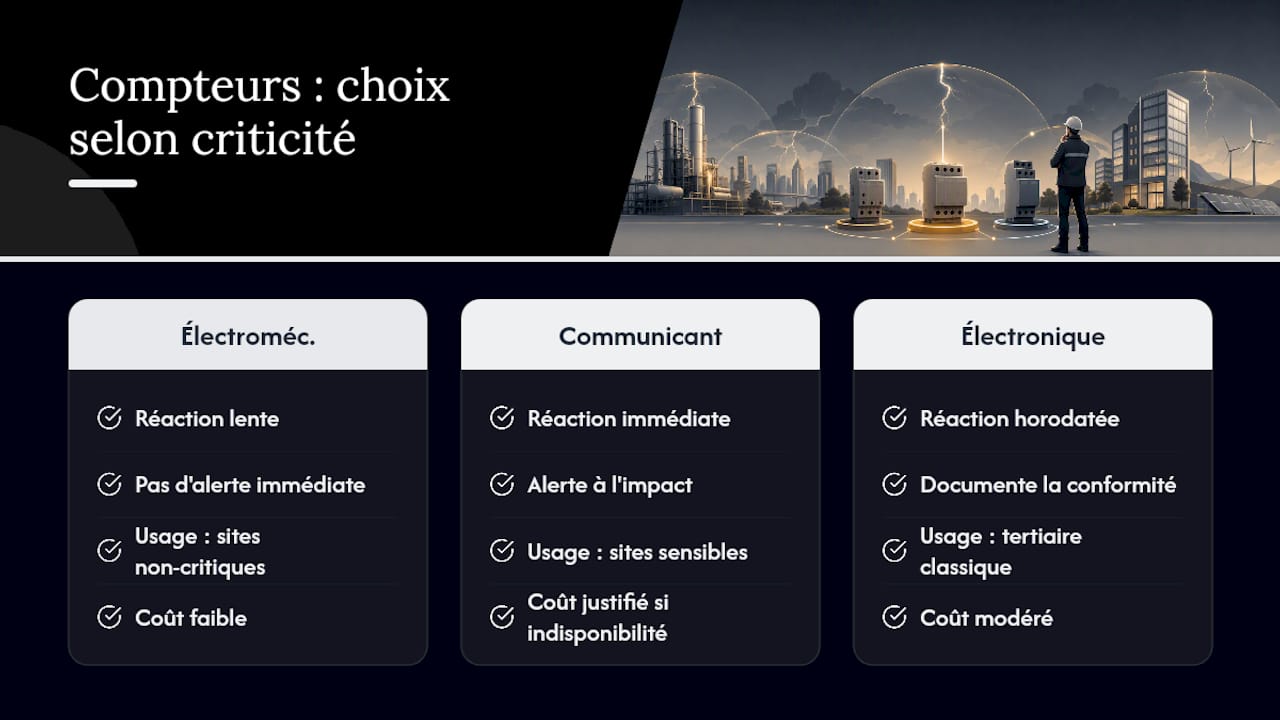Faut-il opter pour un compteur communicant sur un site critique ? — overview diagram