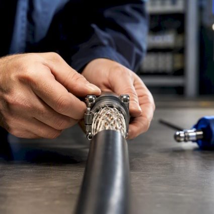 Raccord mécanique pour câble blindé
