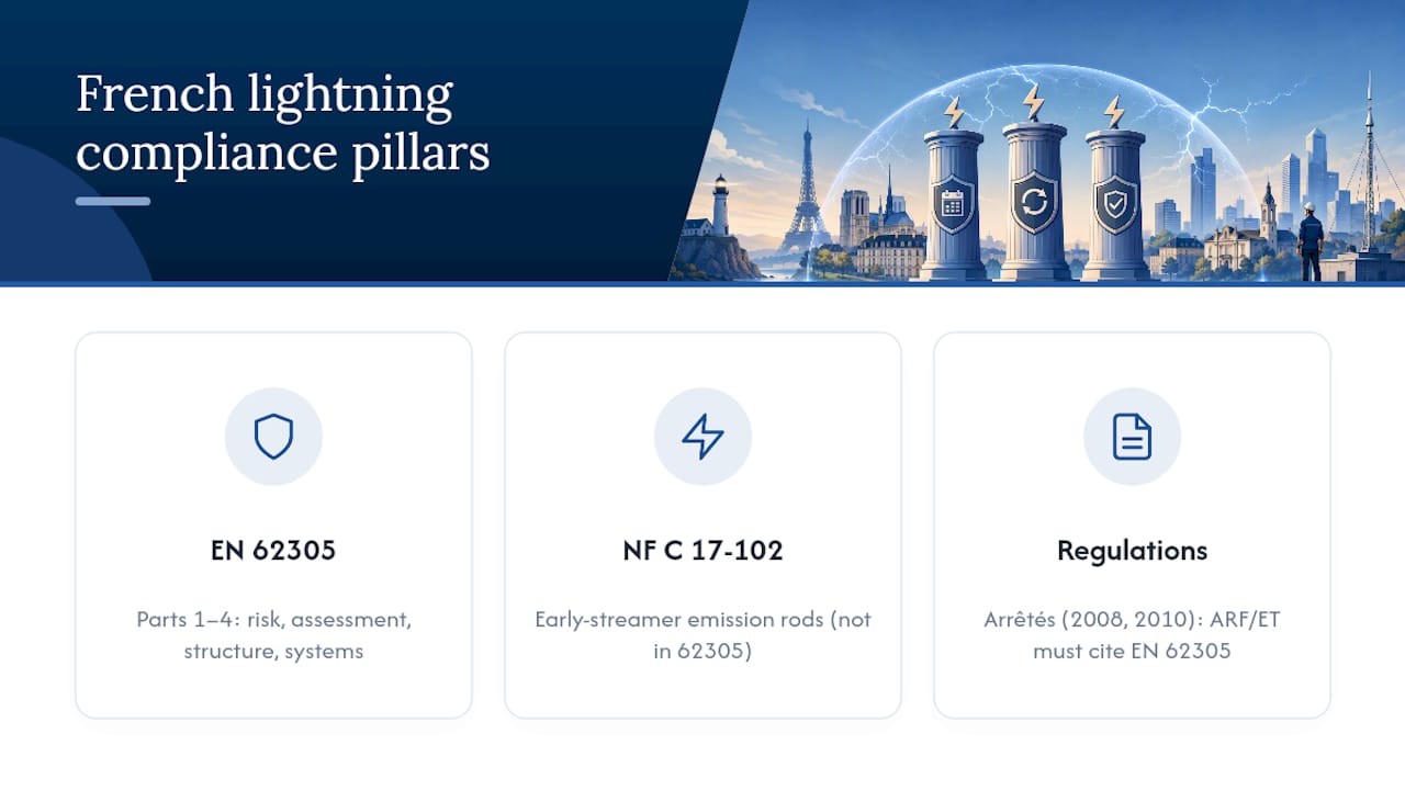 French lightning compliance standards framework