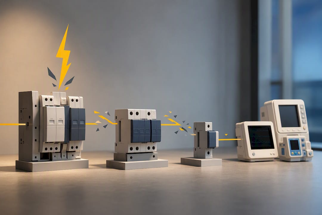 Trois niveaux de protection électrique parfaitement coordonnés