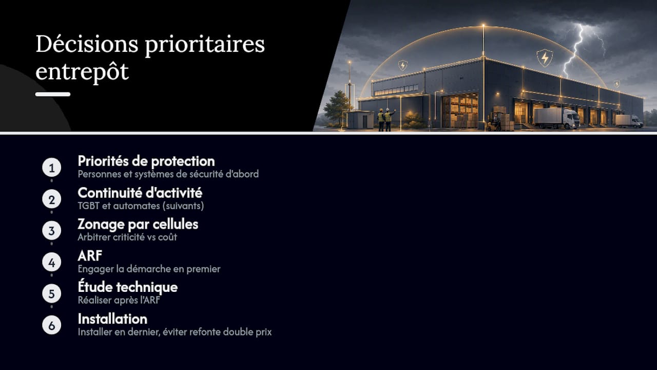 Priorités et étapes pour une protection contre la foudre