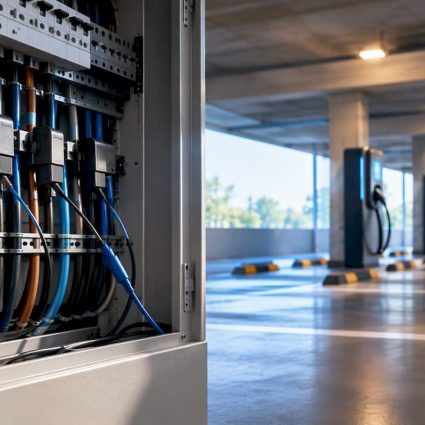 Load management sensors inside an electrical panel