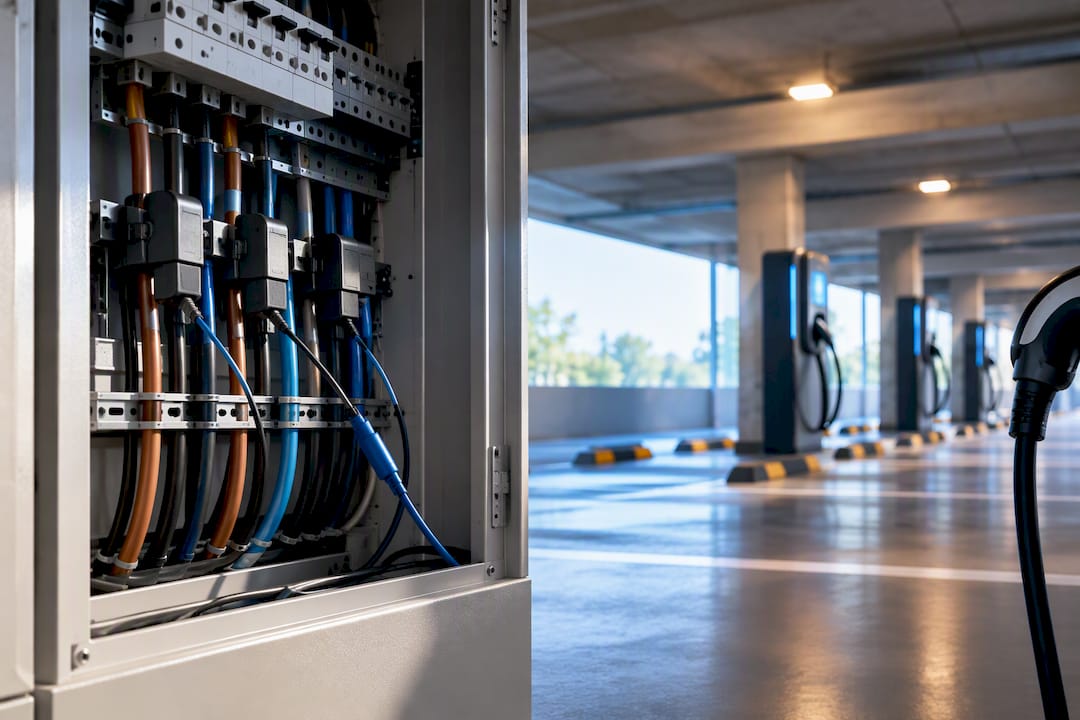 Load management sensors inside an electrical panel
