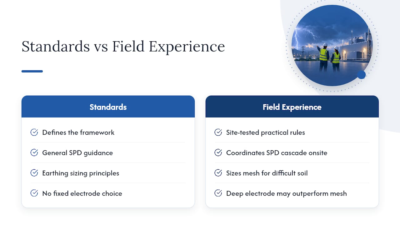Why Field Experience Changes SPD and Grounding Decisions — overview diagram