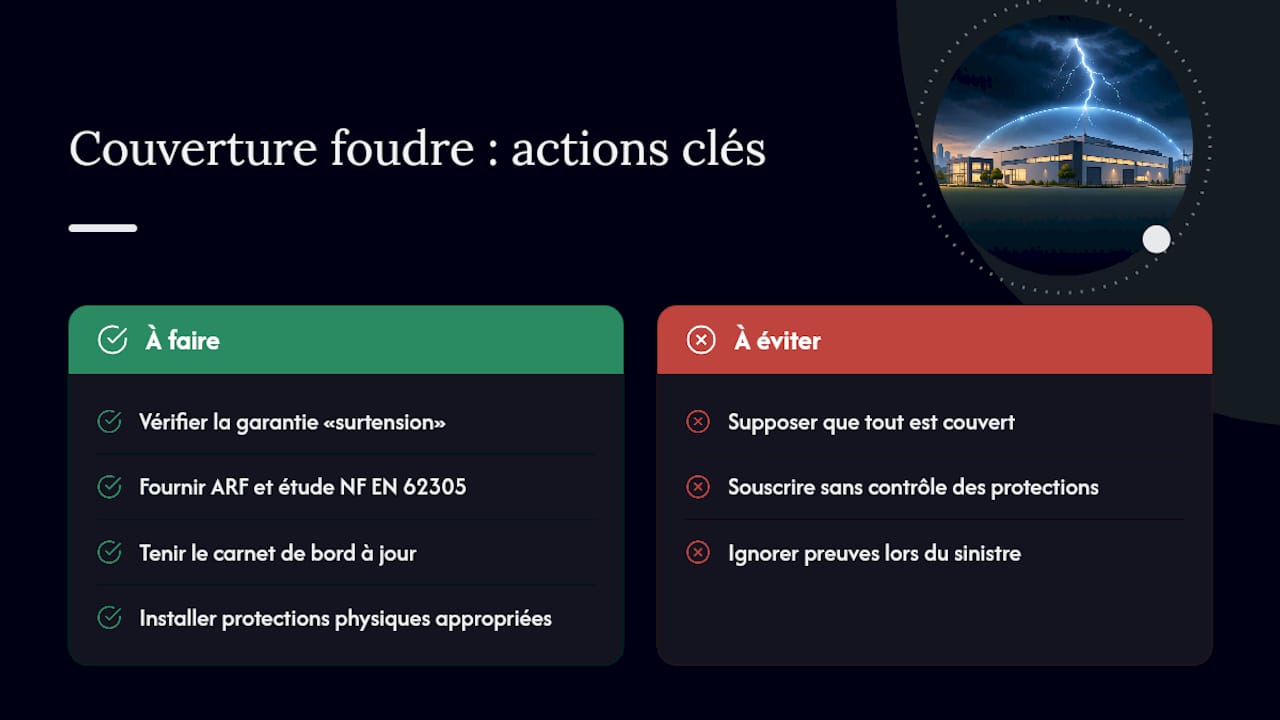 Prise en charge des dommages liés à la foudre par les contrats d'assurance entreprise — overview diagram