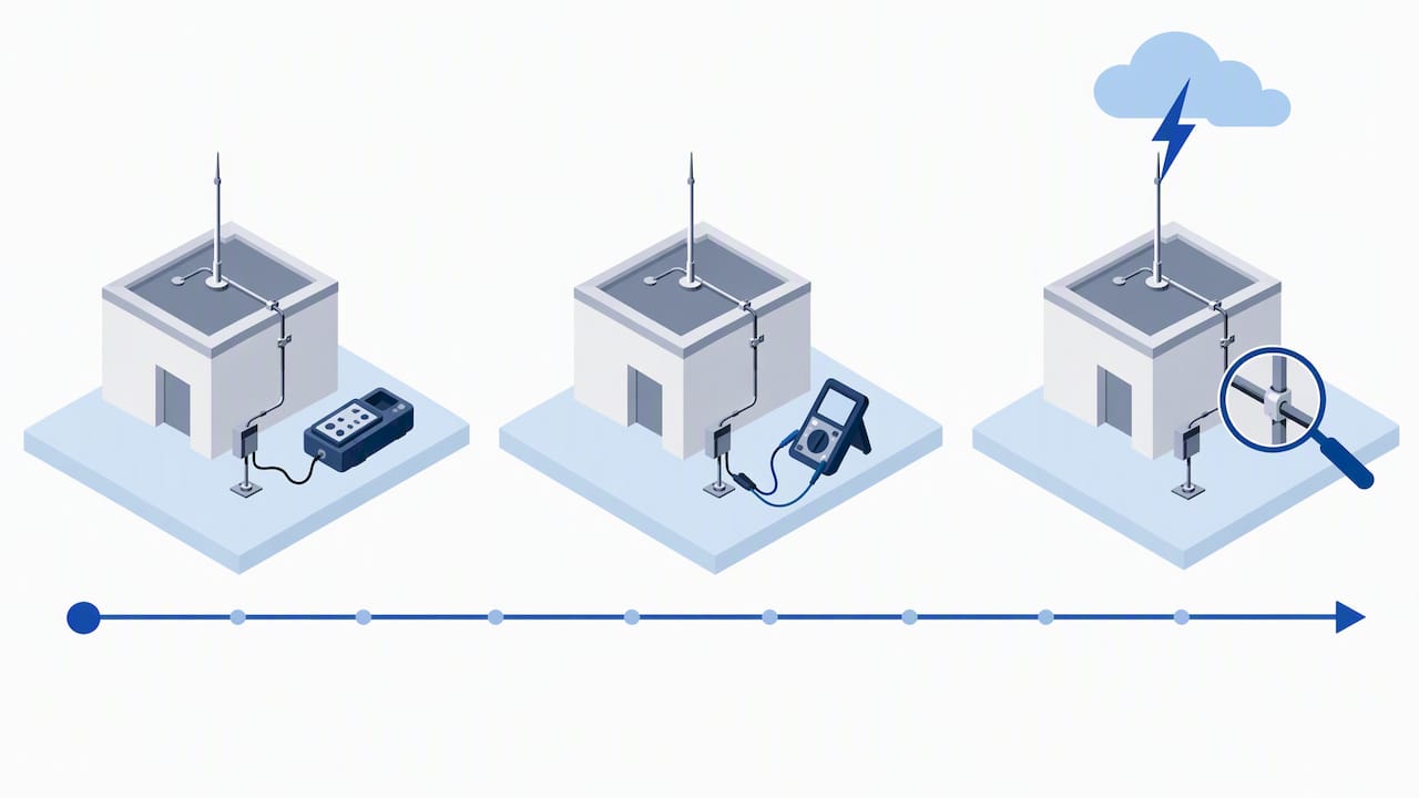 Lightning protection verification lifecycle