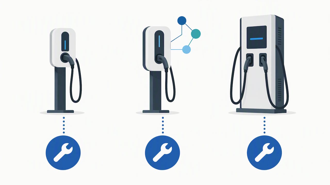 Three charger types paired with qualification levels