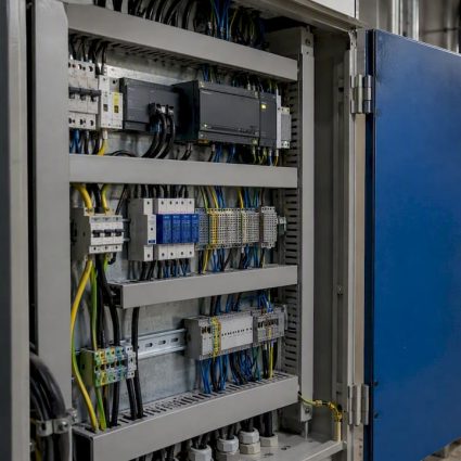 Surge protectors integrated inside a GTB cabinet