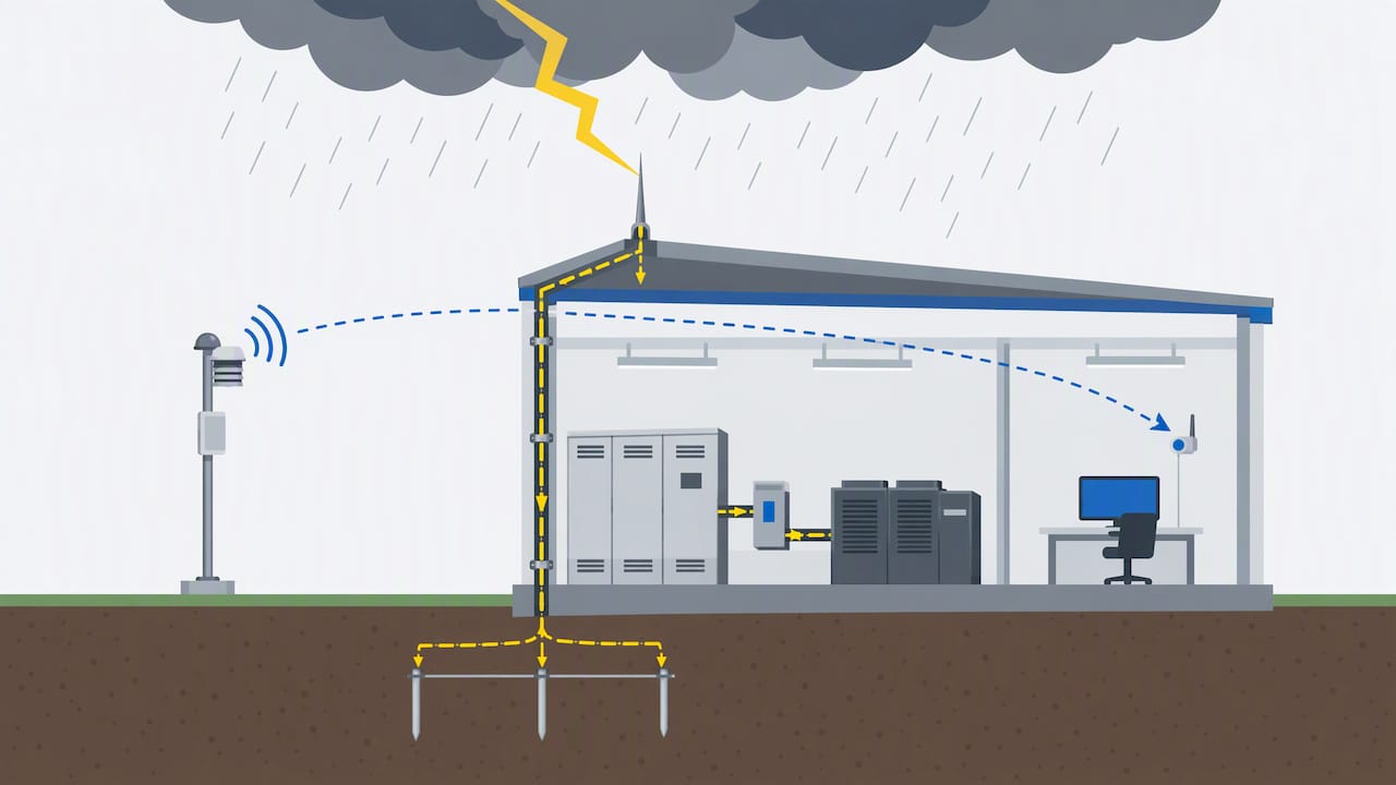 Alert sensor beside a facility protection path