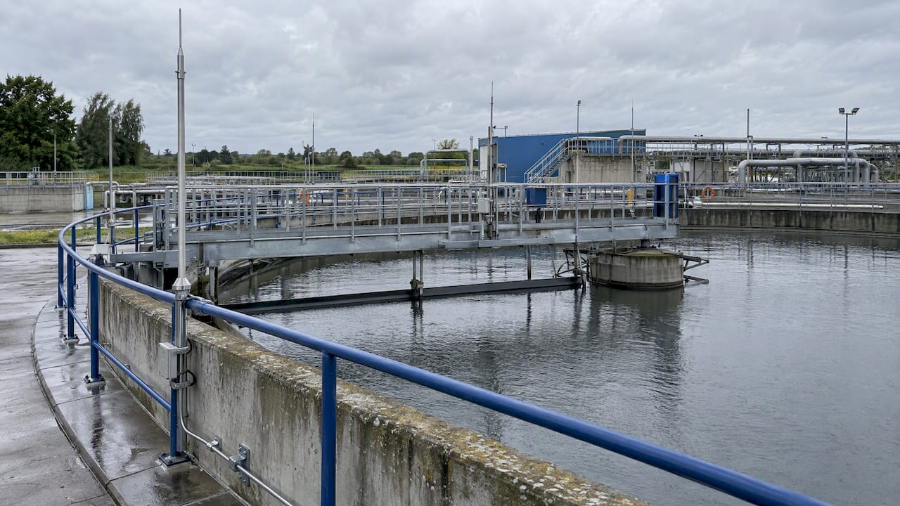 Lightning protection across wastewater treatment basins