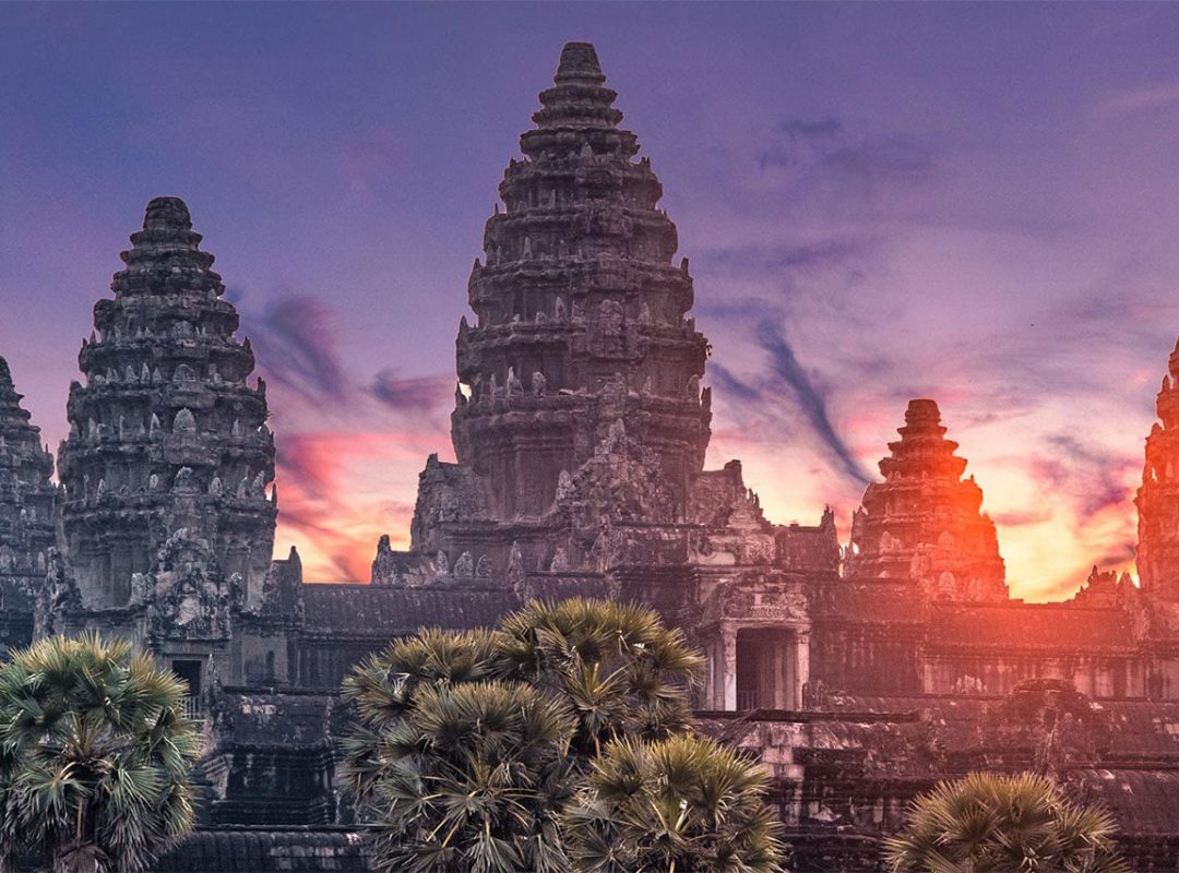 World Heritage Building Angkor Wat temple is protected by Indelec