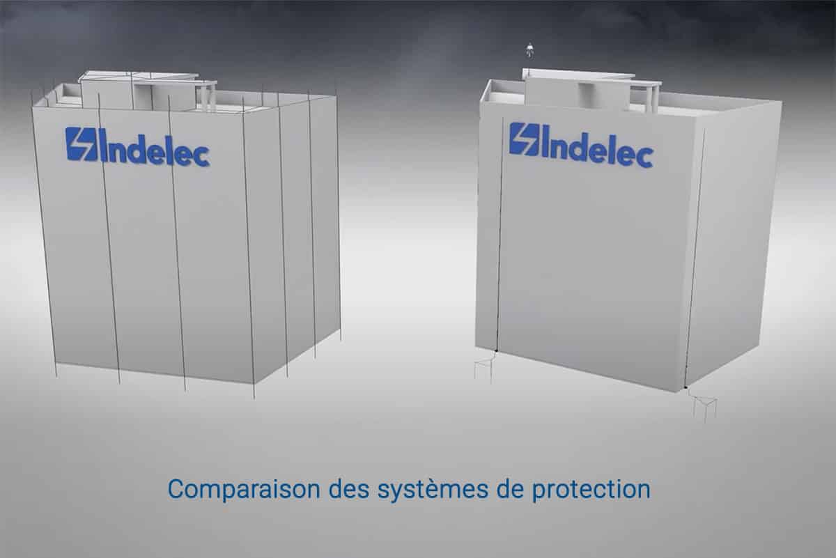 Comparaison des systèmes de protection - cage maillée et paratonnerre à dispositif d'amorçage